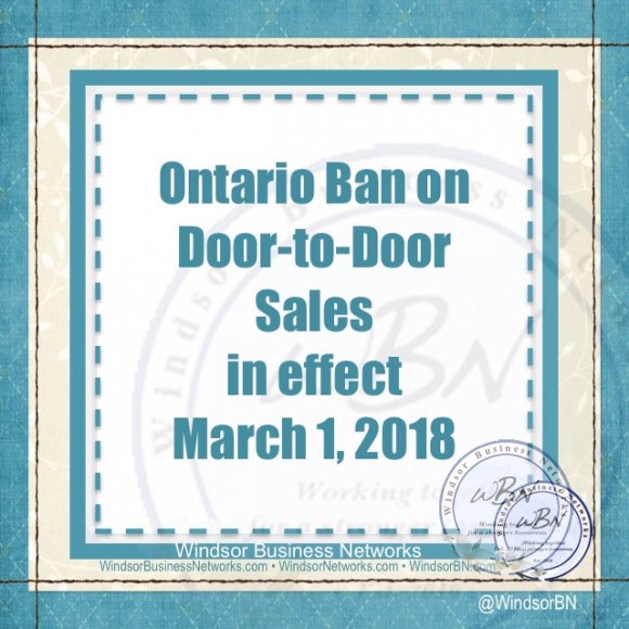 Door to door ban