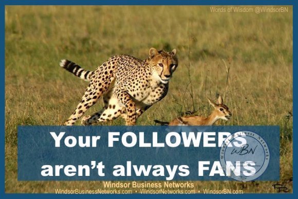 Your followers arent always fans