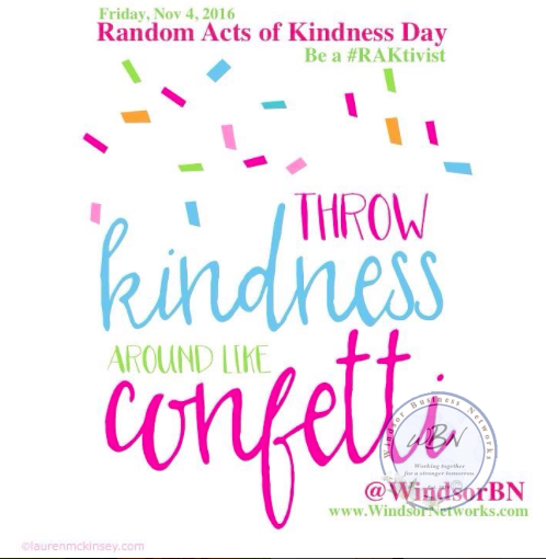 Random Acts of Kindness Day 2016