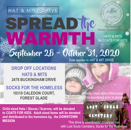 Windsor Business Networks Annual Hat & Mitt Drive 2020